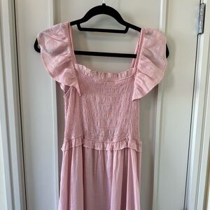 Moon River Pink Maxi dress